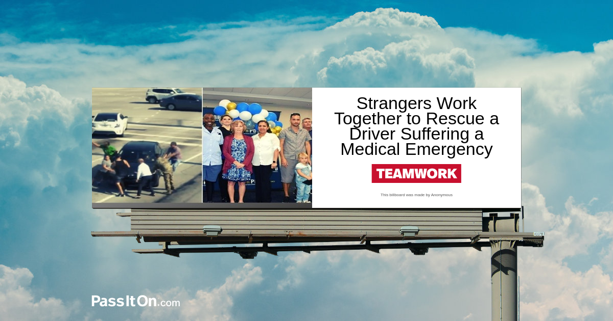 Good Samaritans Work Together to Rescue a Driver Suffering a Medical Emergency 