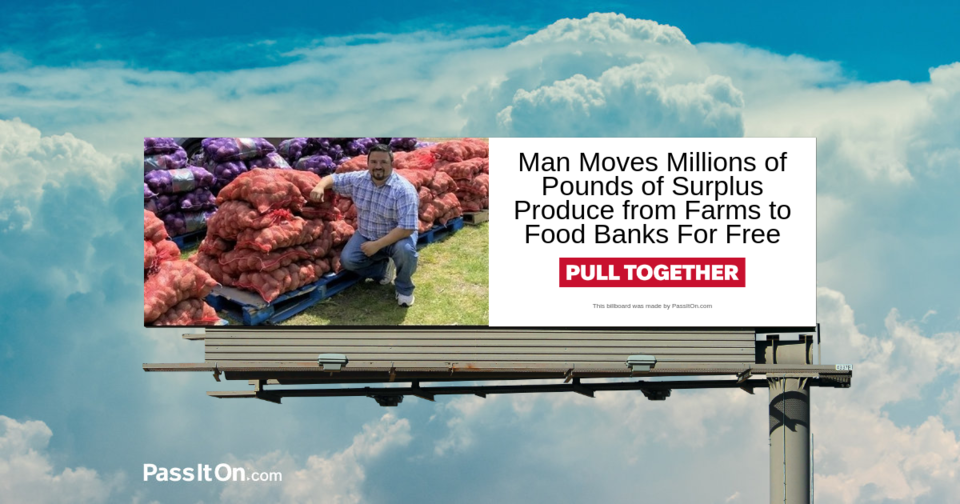 Man Rescues Millions of Pounds of Surplus Produce, then Delivers to Food Banks for Free