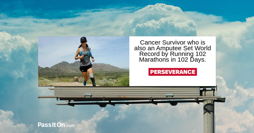 Cancer Survivor who is also an Amputee Set World Record by Running 102 Marathons in 102 Days.