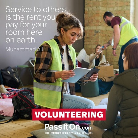 Service to others is the rent you pay for your room here on earth. #<Author:0x00007f7fb5c32e40>