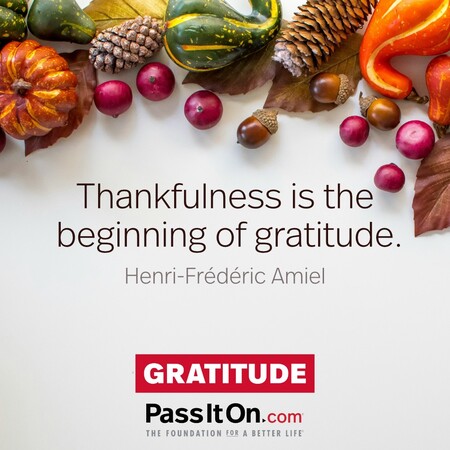 Thankfulness is the beginning of gratitude. #<Author:0x00007fcdfa7abf50>