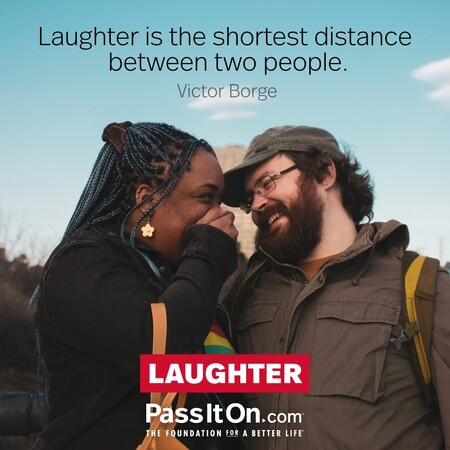 Laughter is the shortest distance between two people. #<Author:0x00007fdb01578c10>