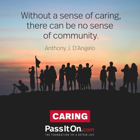 Without a sense of caring, there can be no sense of community. #<Author:0x00007f7fb596f640>
