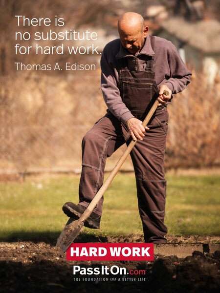 There is no substitute for hard work. #<Author:0x00007fdb01e81cd0>