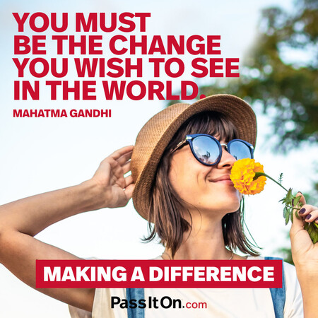 You must be the change you wish to see in the world. #<Author:0x00007f7fb55b58d8>