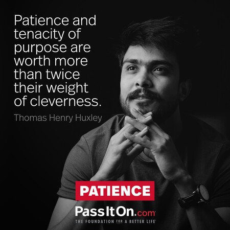 Patience and tenacity of purpose are worth more than twice their weight of cleverness. #<Author:0x00007f7fb492c940>