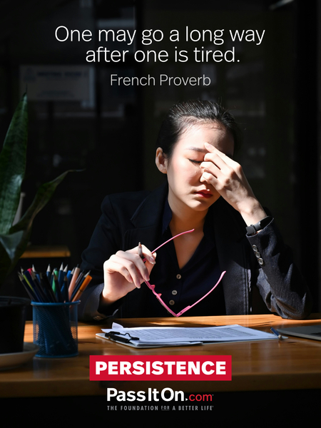 One may go a long way after one is tired. #<Author:0x00007f2eef85eec0>