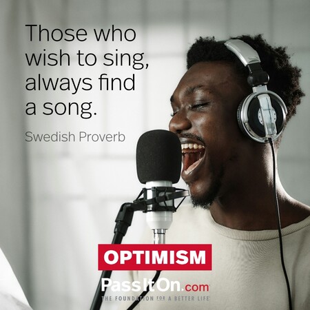 Those who wish to sing, always find a song. #<Author:0x00007f7fb940a020>