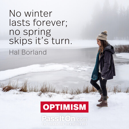 No winter lasts forever; no spring skips it's turn. #<Author:0x00007f7fb6276680>