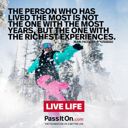 The person who has lived the most is not the one with the most years, but the one with the richest experiences. #<Author:0x00007f7fb59a3710>