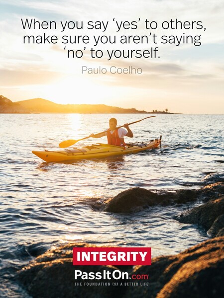 When you say 'yes' to others, make sure you aren't saying 'no' to yourself. #<Author:0x00007f7fb5903990>