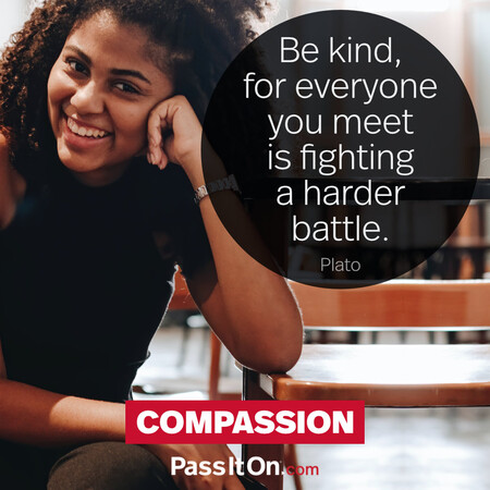 Be kind, for everyone you meet is fighting a harder battle. #<Author:0x00007f7fb59bf3c0>