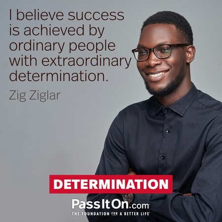 I believe success is achieved by ordinary people with extraordinary determination. #<Author:0x00007fdb011ee9c8>