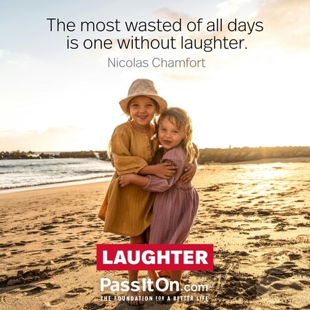 The most wasted of all days is one without laughter. #<Author:0x00007f7fb58c4600>