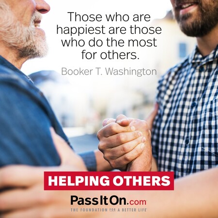 Those who are happiest are those who do the most for others. #<Author:0x00007f7fb55cc448>
