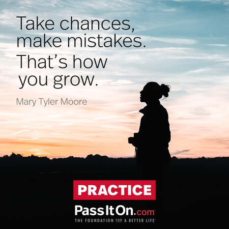 Take chances, make mistakes. That's how you grow. #<Author:0x00007f7fb4937818>