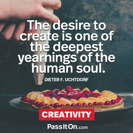 The desire to create is one of the deepest yearnings of the human soul. #<Author:0x00007f7fb496dc10>