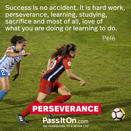 Success is no accident. It is hard work, perseverance, learning, studying, sacrifice and most of all, love of what you are doing or leading to do. #<Author:0x00007f7fb58fa160>