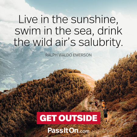 Live in the sunshine, swim in the sea, drink the wild air’s salubrity. #<Author:0x00007f7fb4943708>