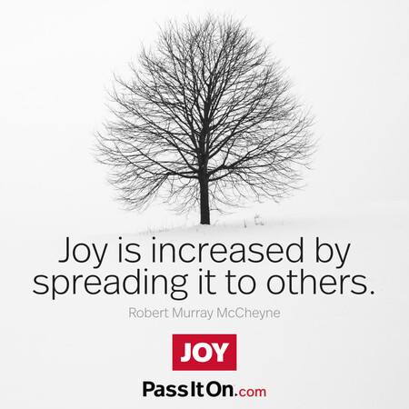 Joy is increased by spreading it to others. #<Author:0x00007f7fb5865150>