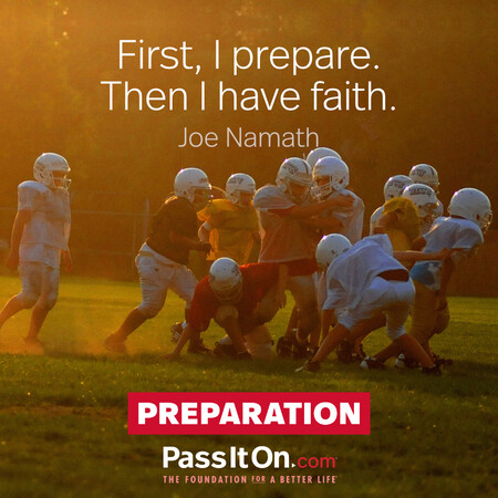 First, I prepare. Then I have faith. #<Author:0x00007f7fb6100008>