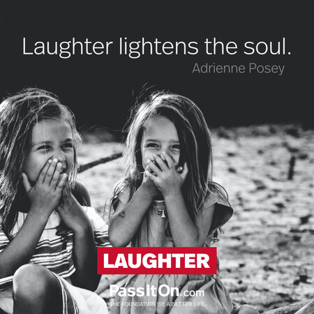 Laughter lightens the soul. #<Author:0x00007f7fb5909250>