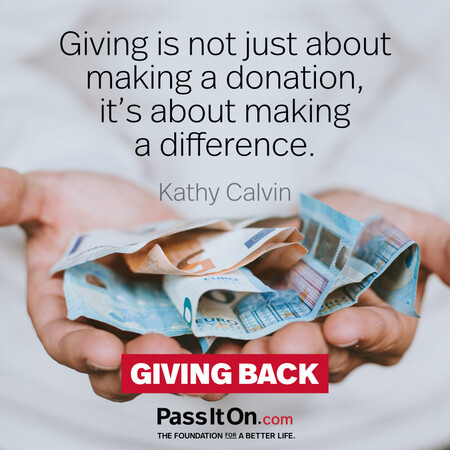Giving is not just about making a donation, it's about making a difference. #<Author:0x00007f7fb5a8c5a0>