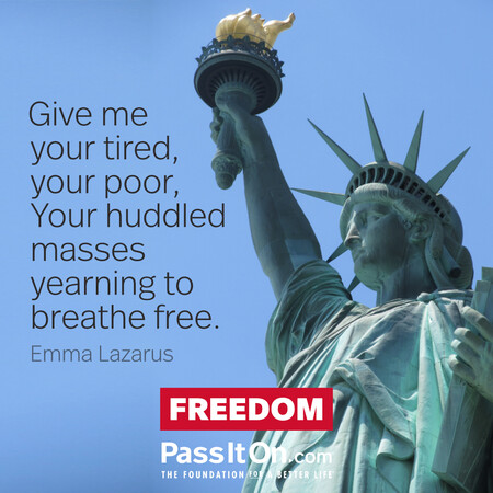Give me your tired, your poor, Your huddled masses yearning to breathe free. #<Author:0x00007fdb01239248>