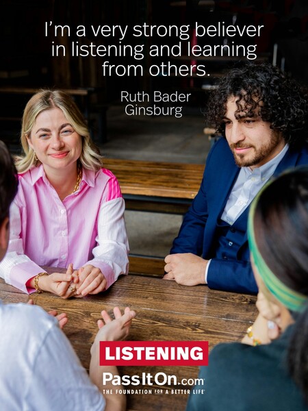 I’m a very strong believer in listening and learning from others. #<Author:0x00007fdb011fa7a0>