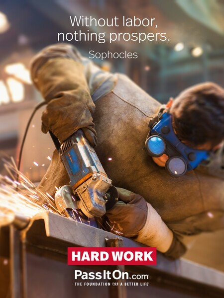 Without labor, nothing prospers. #<Author:0x00007f7fb4911f50>
